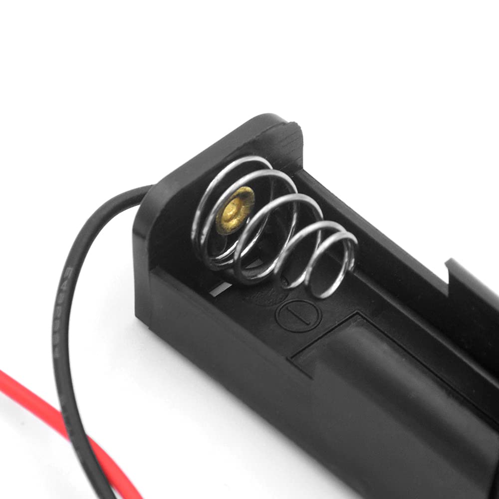 YFFSFDC 単3電池用 電池ケース 6個セット 1.5V 1本 単三 ボックス ホルダー リード線付き バッテリーケース バッテリーボックス - 4