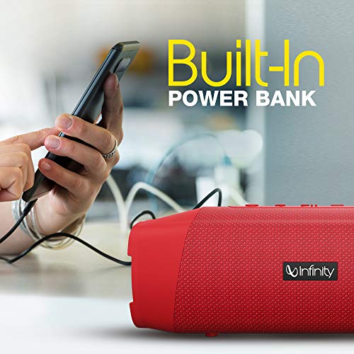 Image of Infinity by Harman Fuze 700 20 Watt Wireless Bluetooth Portable Speaker (Passion Red)