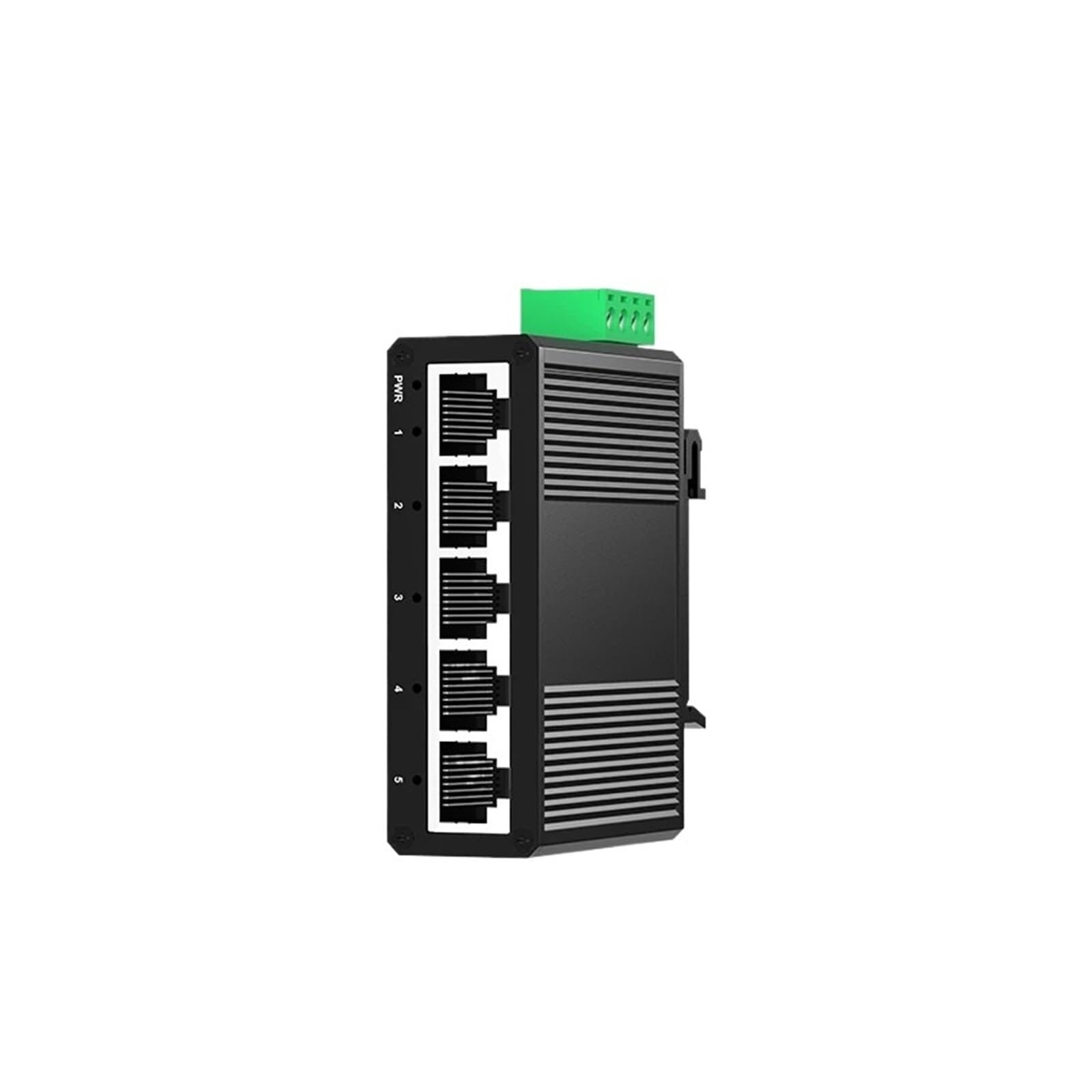 Switch Industriale Gigabit a 5 Porte, Mini Switch Ethernet Industriale da 1000 Mbps Montato su Guida DIN