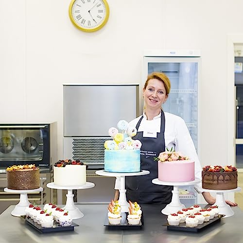 Saiguomi 211850.WHITE 3Pcs Cake Stand, White Round Cupcake Stand 8/10/12Inch Dessert Display Stand Cupcake Holder Pastry Serving Plate thumb #6