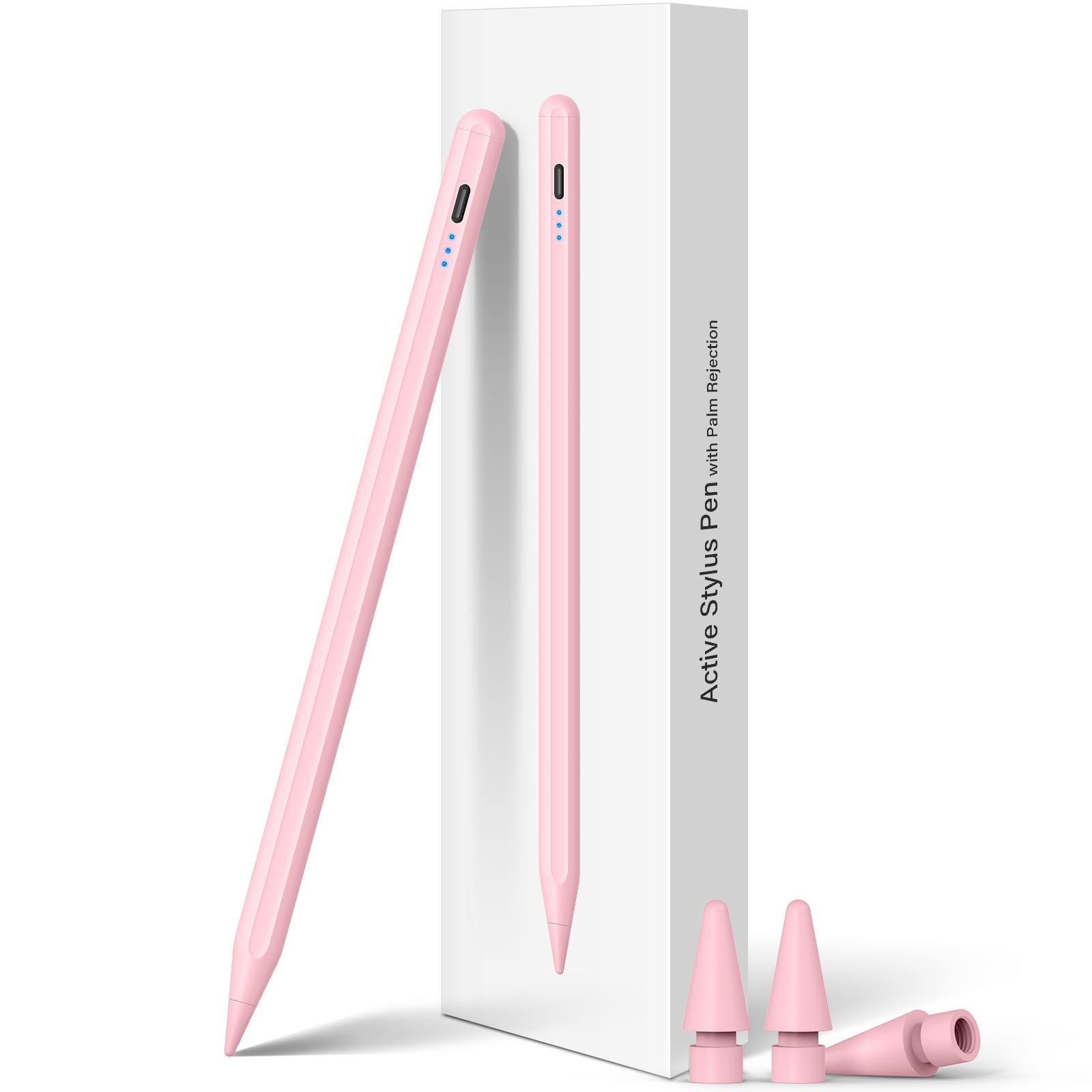 タッチペン iPad用ペン 急速充電 スタイラスペン 極細 高感度 iPad用pencil 傾き感知/磁気吸着/誤作動防止機能対応 軽量 耐摩 2018年以降iPad/iPad Pro/iPad air/iPad mini対応