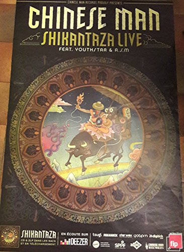 Chinese Man - Shikantaza Live - 2017 - 80x120cm - AFFICHE / POSTER