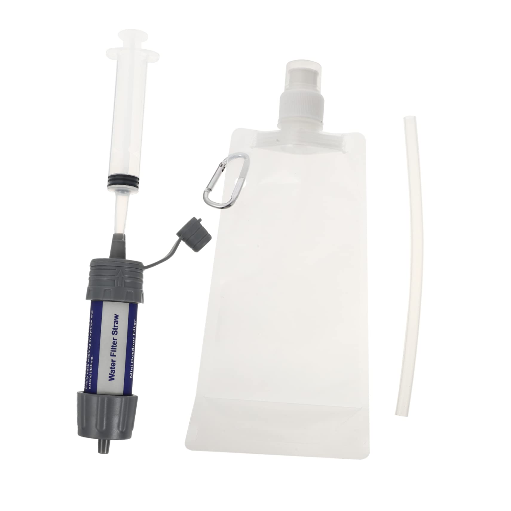 SUPVOX purificador Directo de Agua Potable contenedor de Agua Dispositivo de purificación de Agua dispensador Limpiador de Agua Conveniente Filtro de Agua de Abdominales Grey