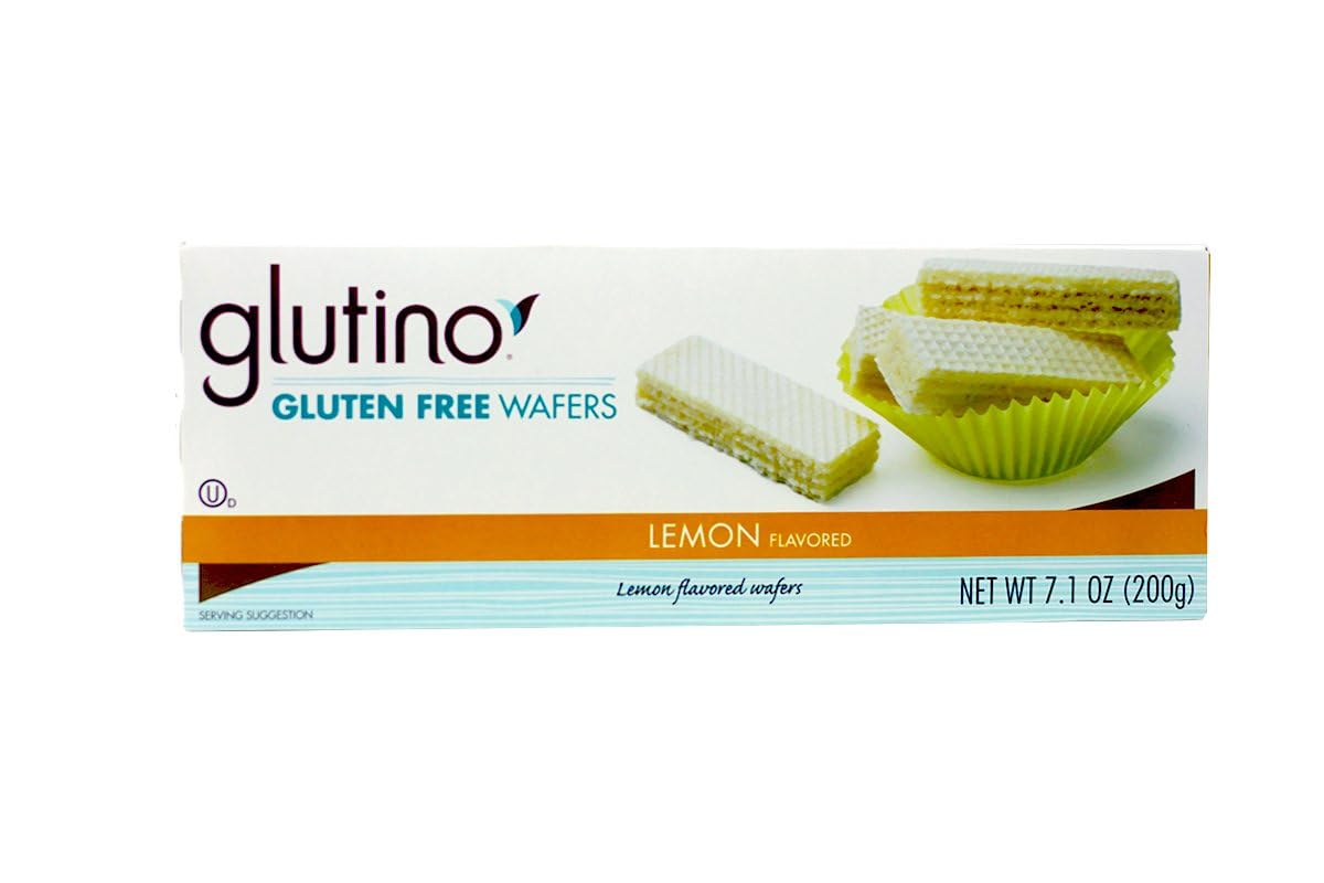 Glutino Lemon Wafers, 7.1-Ounce Boxes (Pack of 12)