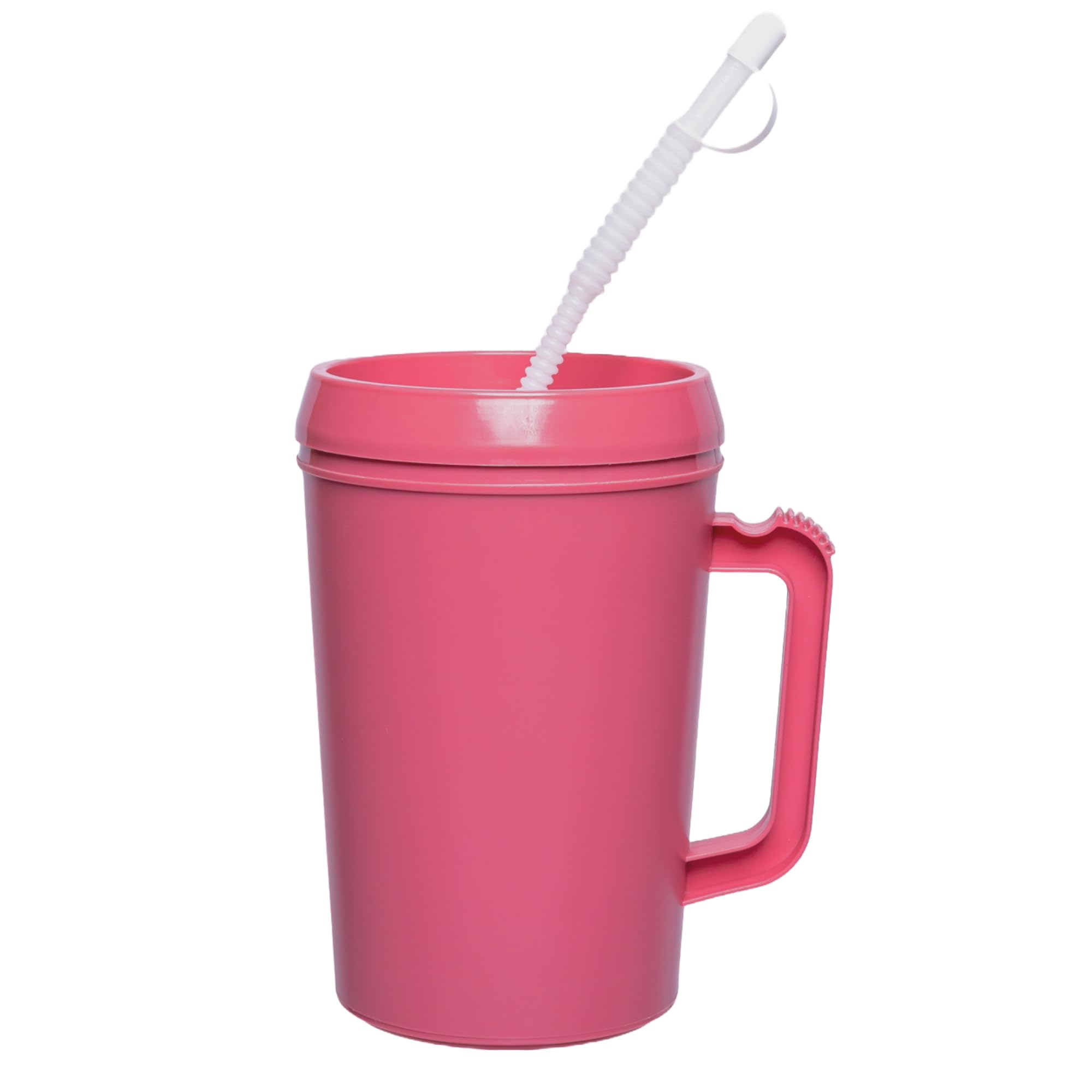 Vakly Insulated Hospital Carafe – 34 Oz – Hot And Cold Refillable Water Bottle – With Flexible Straw And Pouring/Sipping Spout (1