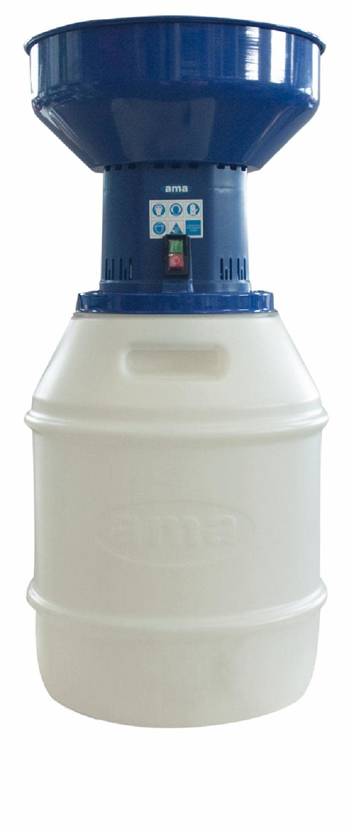AMA Elettromulino Magico EMC50 per Uso Zootecnico - Motore Elettrico 1,6 HP, capacità 50 L, Macinatura Cereali 30-210 kg/h, Made in Italy