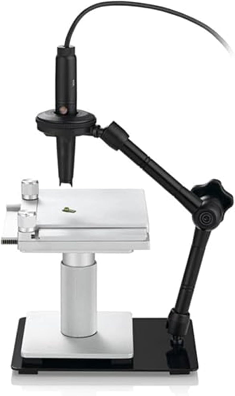 XY Manual Gliding Stage, Microscope Accessories Kit, 40mm Travel Distance, 10mm Vertical Raised Stand, Adjustable, for Digital Handheld Microscope