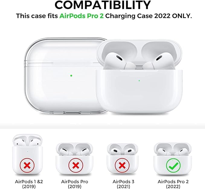 Image of Techmount Compatible with Airpods Pro GEN-2 (2022) Case Cover Silicone Cartoon Character 3D Cover Wtih 360 Protection Airpods Pro 2 Cover Case (NOT for Any Other AIRPODS) (Black Monster)