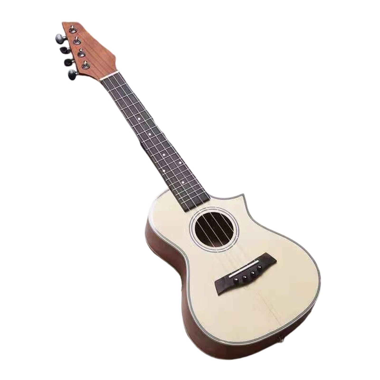 Cutaway Spruce 23 Calowe Ukulele Z Akcesoriami Ukulele Dla Dorosłych | Instrument dla początkujących do gry i ćwiczeń(Type 21)