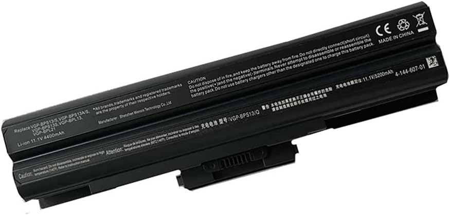 Replacement Battery for Sony VAIO PCG-5T3L PCG-61112L PCG-7185L PCG-7192L PCG-5N2L PCG-5N4L PCG-5P2L PCG-5P4L PCG-5R1L Vgp-Bps21A PCG-51411L PCG-51412L PCG-51511L Vgp-Bps21A/B Vgp-Bps21B
