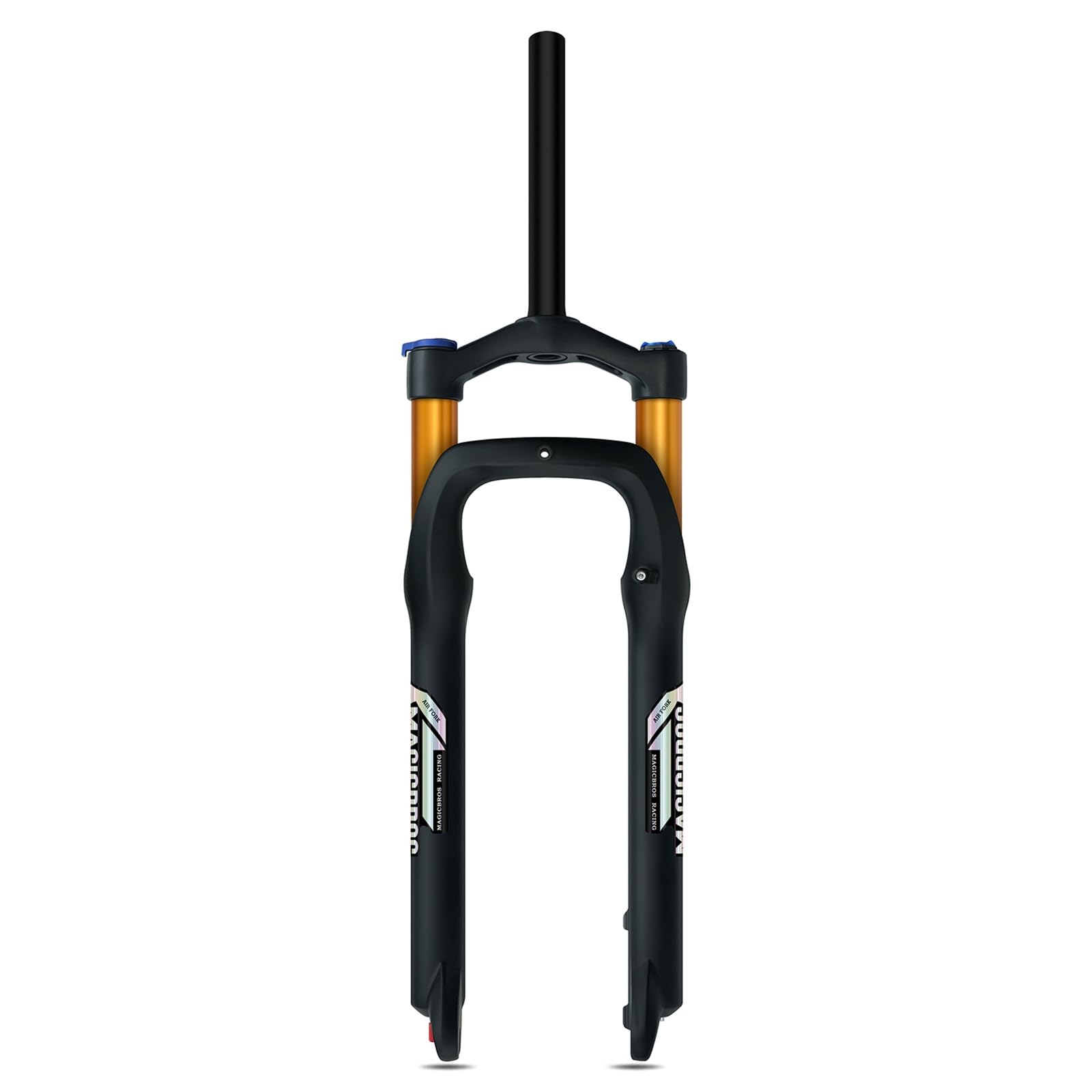 WIQUYBML 20/26 * 4.0 Inch Fat Tire Fork Air Suspension 120mm Travel Straight Tube Snow Front QR Manual/Remote Lockout Rebound Adjust
