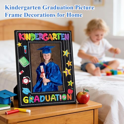 Image of FLYAB Kindergarten Graduation Picture Frame - 2026 Preschool Graduation Gift 4 x 6 Photo Frame My First Graduation Picture Frame Congratulation Kindergarten for Kids Girls Boys