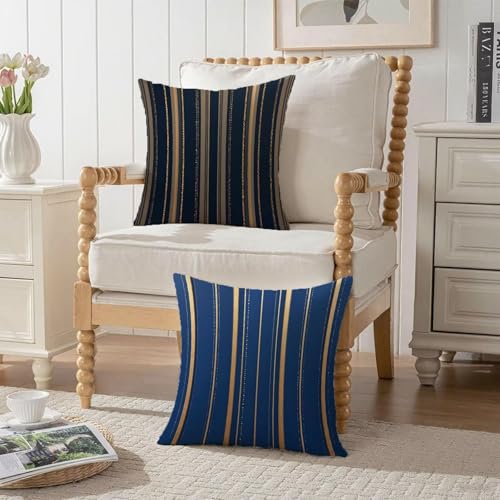 Housse de coussin géométrique dorée pour rénover la décoration du canapé