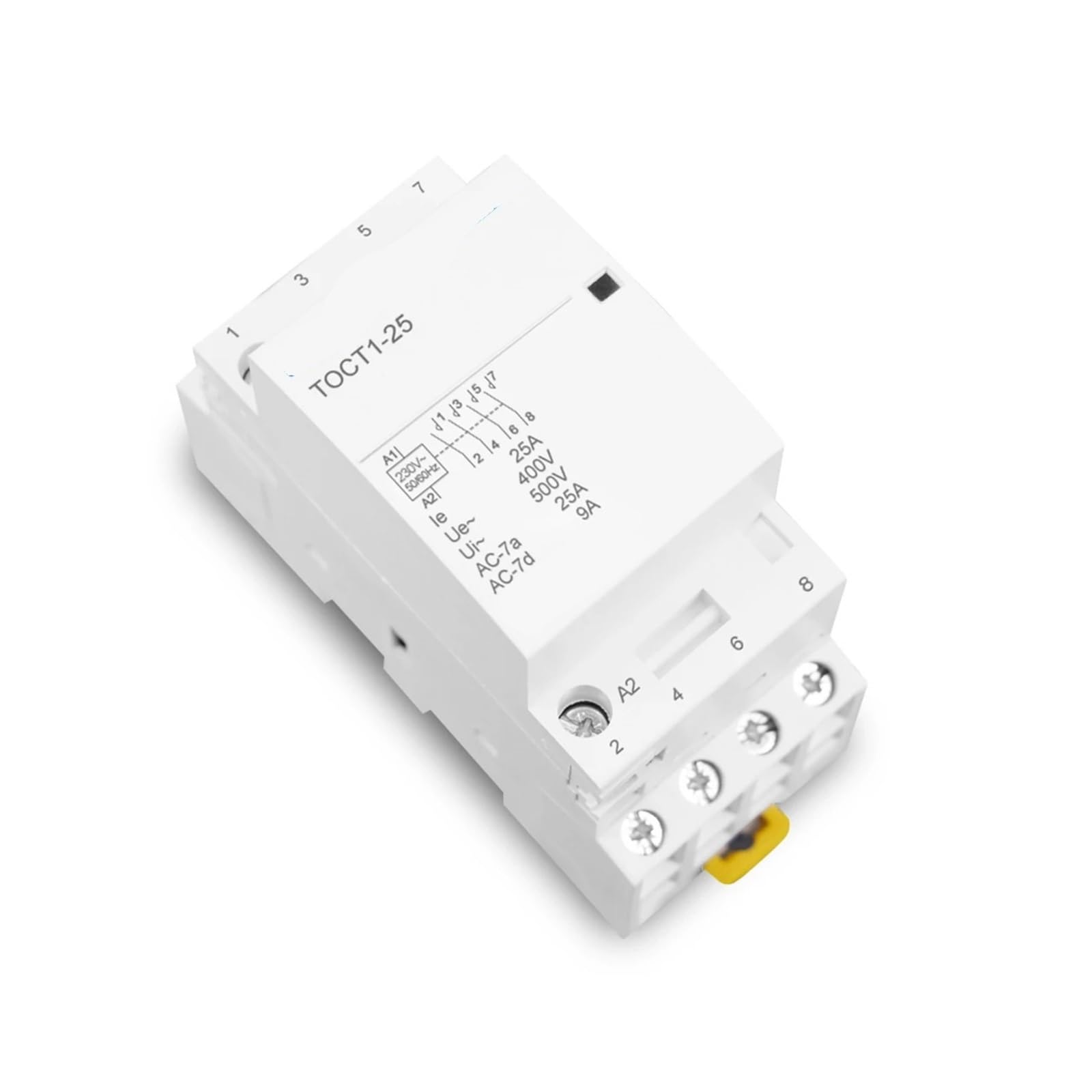 Contacteur modulaire CA 25A TOCT1 rail DIN pour circuit électrique