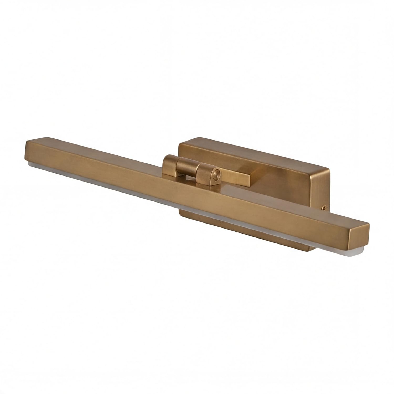 Licht-Erlebnisse LED Bilderleuchte Messing verstellbar Aluminium 9 W 3000 K warmweiß Wohnzimmer Flur B:40,5 cm Akzentbeleuchtung Wand Bilderlampe Wandlampe Galerie
