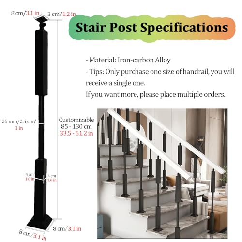 Balaustres de escalera duraderos con tornillería oculta para proyectos modernos 3