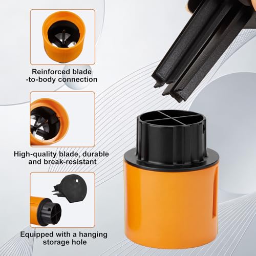 Image of Remerry 2 Pcs Chemical Jug Seal Cutter, Eas Cut Seal Remover Opener, Orange