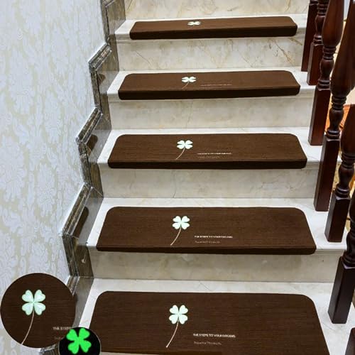 Alfombra antideslizante para peldaños de escalera interior autoadhesiva 2