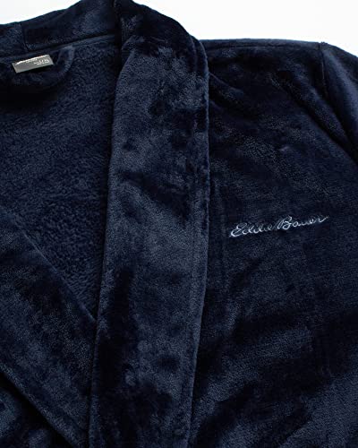 Eddie Bauer Plush Bath Robe for Men - Soft Fleece Plush Luxury Spa Men's Bathrobe | Mens Robe with External Pockets and Belt2