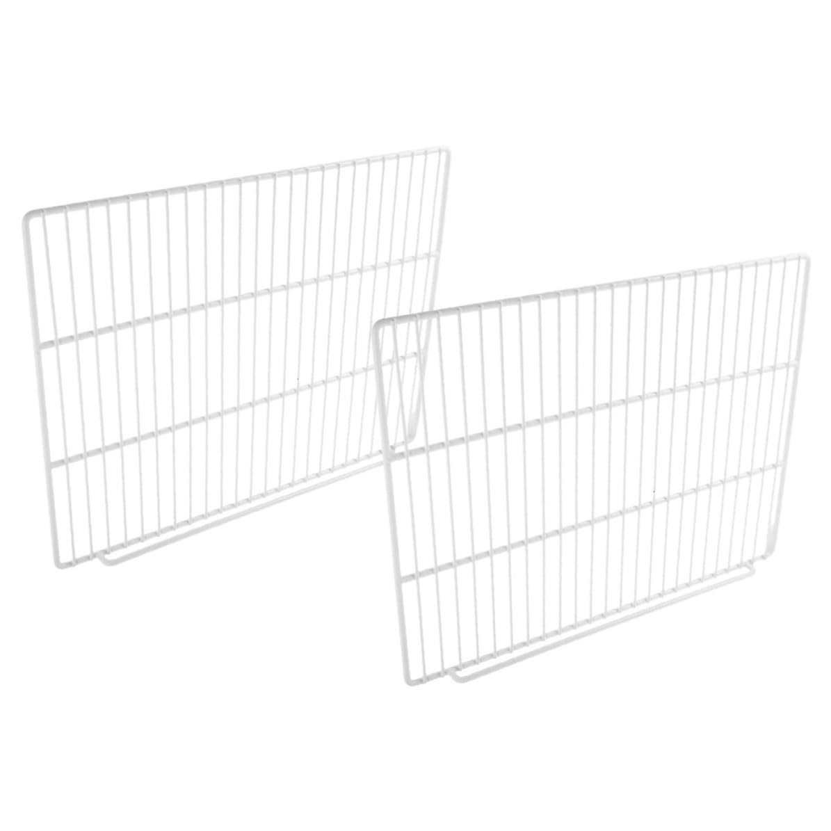 BESTOYARD Einlegeböden für Kühlschränke 2 Stück aus Kunststoffbeschichtetem Stahl Drahtgitter mit Belüftungsdesign für Gefrierschrank und Kühlschrank zur Platzoptimierung