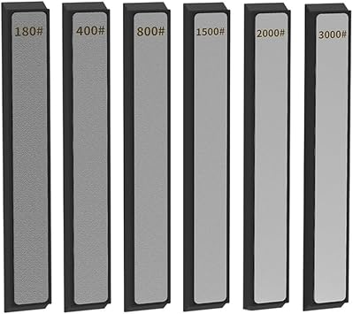 Stones Plate Kit for XARILK Type Sharpeners Knife Sharpening Set 6 PCS 180# 400# 800# 1500# 2000# 3000#