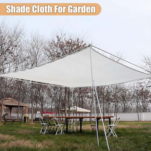 Filet d'ombrage rectangulaire 2x3m avec œillets pour jardin - 8