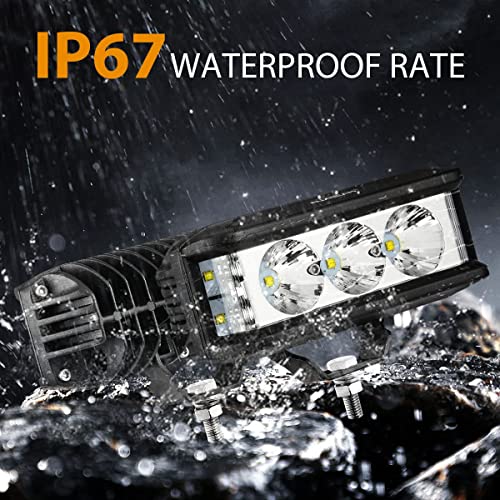 image for Auxbeam 5 Inch LED Light Bar, Side Shooter Pod Lights 30W Spot Lights 