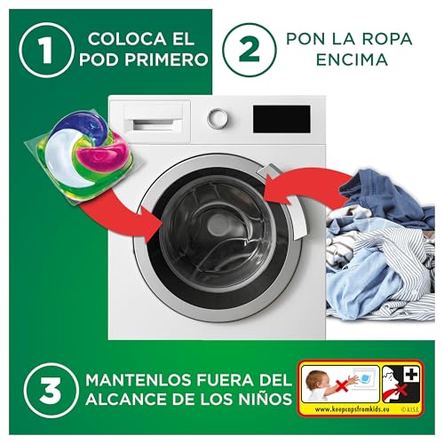 Miniatura 7 de Ariel Pods PODEROSO Detergente lavadora capsulas | 29 Lavados | Frescor Silvestre | POD GRANDE = 2 PODS | 2X eliminación de manchas y olores