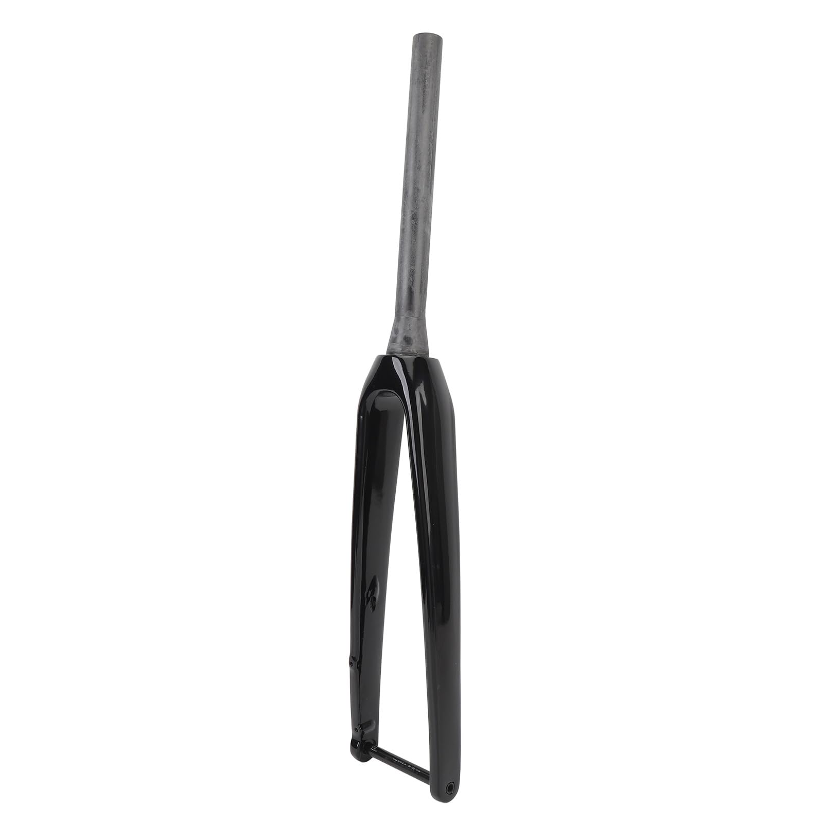 3K T800 Carbonfaser-Fahrradgabel, 100x12 mm Steckachse, 1-1/8 Zoll Durchmesser, 45 mm Offset, Flache Scheibenbremse (helles Licht)
