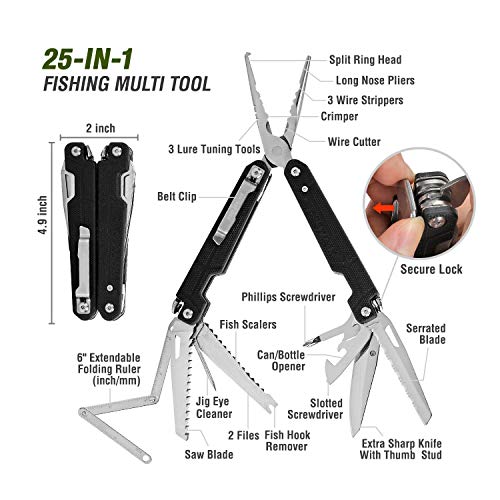 image for Mossy Oak 126PC Fishing Tool Kit, Fishing Gear Accessories Includes Ba