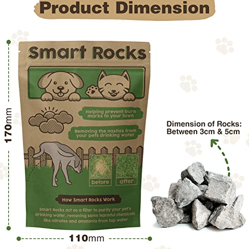 Natural Lawn Protection | Smart Stones for Pet Water Bowls | Supports Healthy Grass & Pet Hydration | Holistic Water Purifier for Dogs & Cats | Dog Urine Neutraliser for Lawns | 200g - Image 6