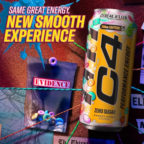 Image of C4 Performance Energy Drink with Zero Sugar, Cereal Killer, 12pk