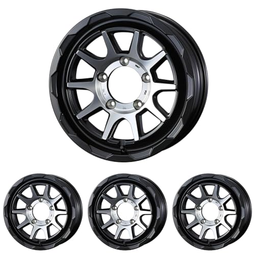WEDS ADVENTURE MUD VANCE 06 16C` 5H PCD139.7 6.0J -5 FULL MAT BLACK y0040228z (× 4)