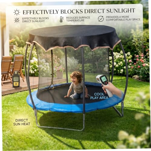 Couverture d'ombrage de trampoline 8 pieds pour jardin - 5