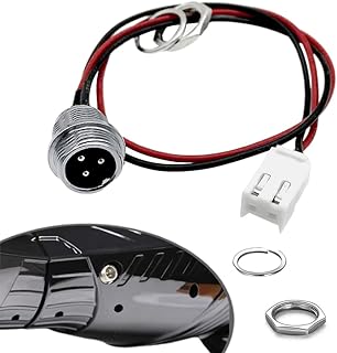 WELLSTRONG Hoverboard Charger Port Replacement for Electric Smart Self-Balancing (3 Prong 2 Wires 2 Buckle)