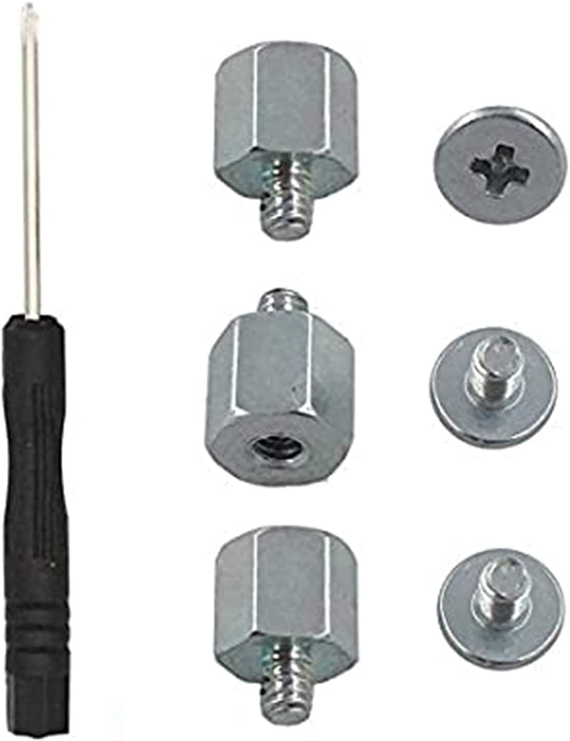M.2 Standoff and Screw for M.2 Drives,Asus Motherboard M.2 Screw + Hex Nut Stand Off Spacer(3 Sets)+1 pcs Screwdriver