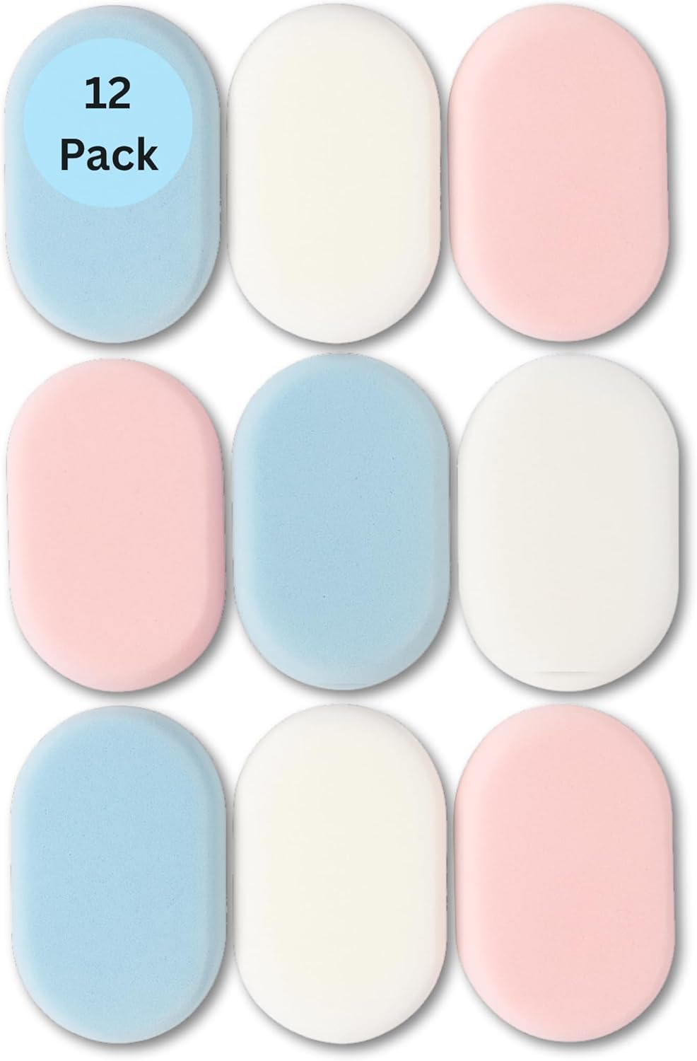 12 Pack Luxury Bath Sponges – Soft Exfoliating Shower & Bath Sponges for Men, Women & Kids – Multipurpose Wash Sponges for Daily Body Cleaning