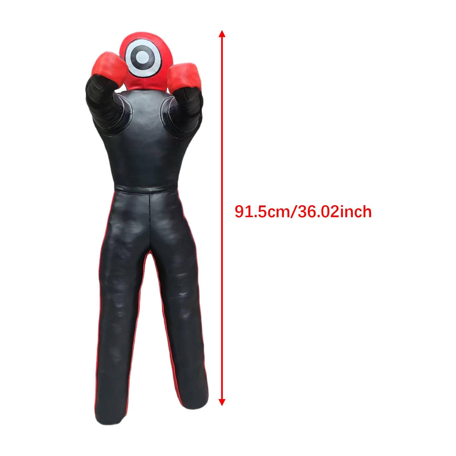 Boxing Dummy Sacco Wrestling Dummy Grappling Manichino Cover Vuoto in Pelle PU Antiurto per Bambini Esercitazioni Arti Marziali Allenamento Judo
