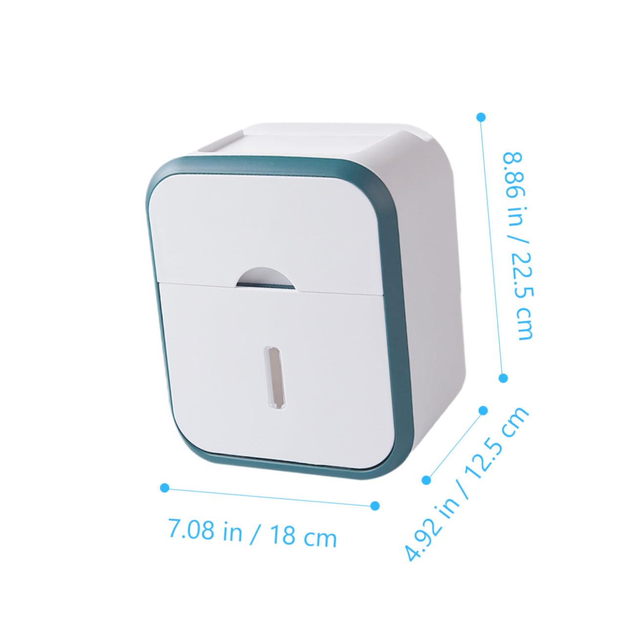 Multifunktionale Papierbox für Toilettenpapier aus Pp Grün
