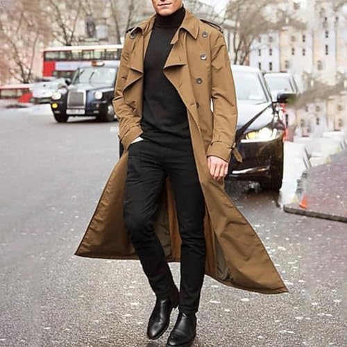 Trench long homme pour soirées formelles et tenues de bureau chic - 2