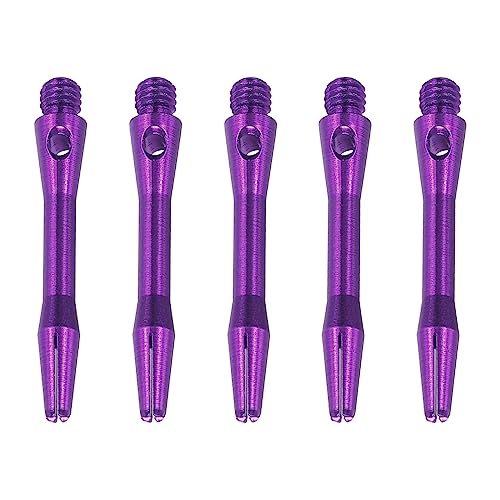 PATIKIL 35mm Aluminum Dart Shafts, 15 Pack Medium 2BA Thread Dart Stems Replacement Dart Accessories, Purple