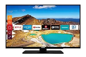 TELEFUNKEN XU43G521 109 cm (43 Zoll) Fernseher (4K Ultra HD, Triple Tuner, Smart TV, HDR10, Prime Video, Works with Alexa), Schwarz, 822479