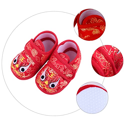 1pair Tiger- Shoes Breathable and Nonslip Cozy Soft Sole for Months Adorable Cartoon Design for3