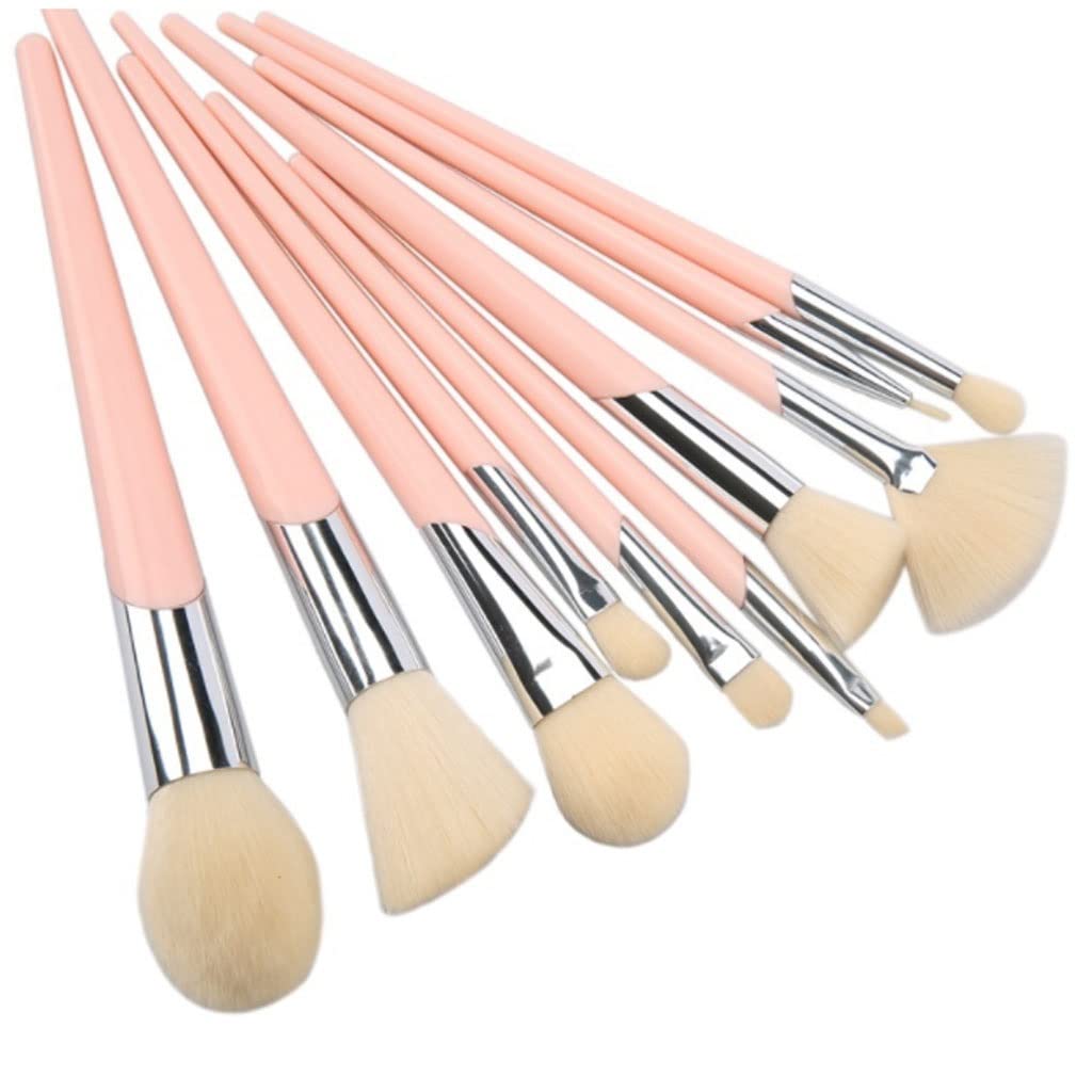 10 pièces Ensemble de pinceaux de Maquillage Tube incliné Ensemble de pinceaux de Maquillage Outils de beauté 10 pièces Ensemble de pinceaux de Maquillage