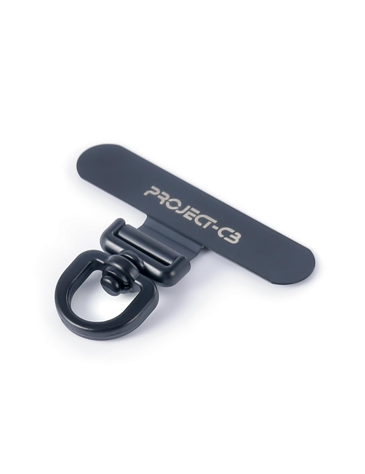 project-cb Phone Lanyard Tether Tab,Phone Strap Metal Patch,Universal Phone Lanyard Tether Patch Without Adhesive(Black)