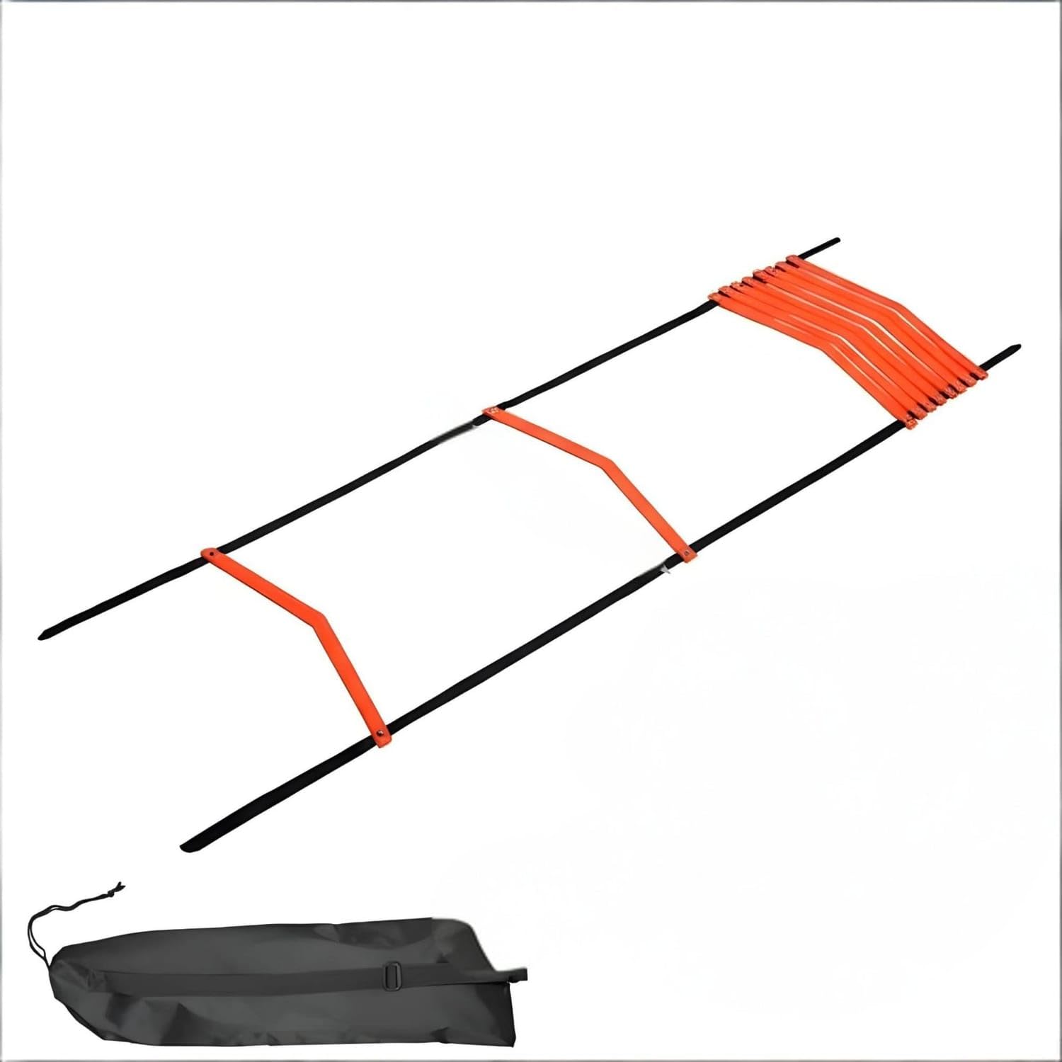High Toughness V-Shaped Agility Ladder 5M 10-section Nylon Orange | Long-Lasting Construction Enhanced Stability V-Shaped Fixed Spacing Portable Convenience Nylon Orange 5M 10-section-image-10