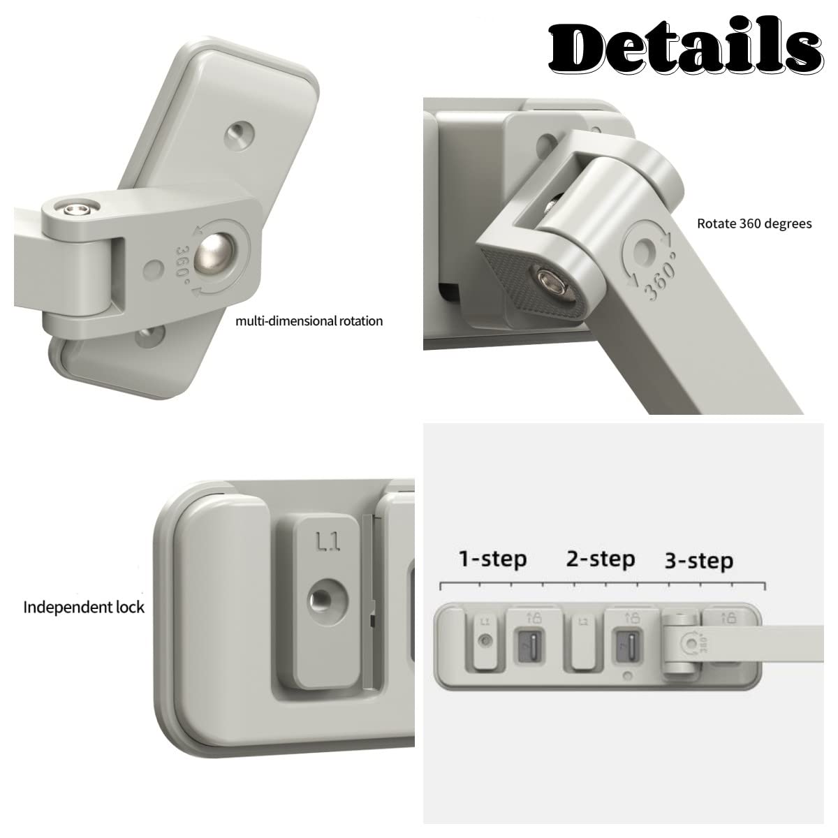 WUBAYI Window Restrictor Lock, Zelfklevend Kind Baby Veiligheid Deur Raamvergrendeling, Baby Schuifdeur Raamslot Limiter Anti-Opening Window Latch Hoge Level Kinderbescherming Anti-Fall