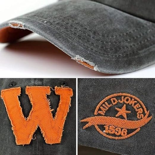 Image of kill off W Cap Baseball Cap Men hat Base Ball Embroidered Vintage Style hat Adjustable W Letter Caps Unisex Baseball Cotton