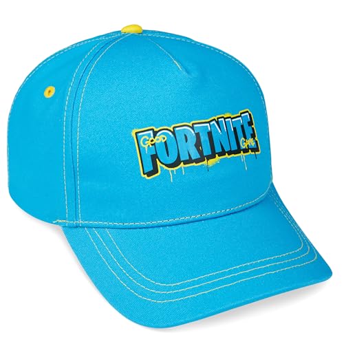 Fortnite Baseball Cap for Kids Teenagers Sun Hat Gamer Stylish Lightweight Adjustable Holiday Essentials Gifts for Boys (Blue)