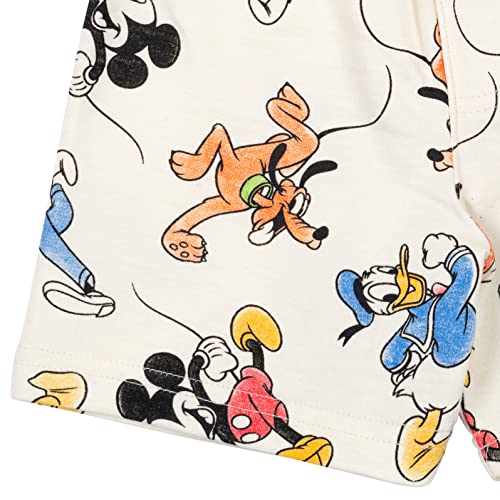 Ensemble Mickey Mouse garçon sweat short molleton Disney vêtement enfant blanc 2T